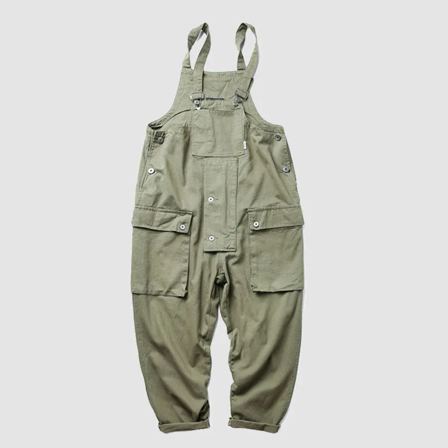 Multi-Pocket Bib Overalls