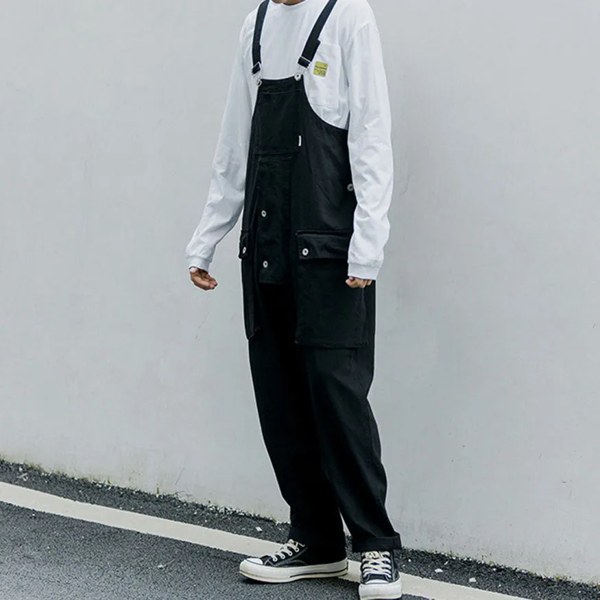 Multi-Pocket Bib Overalls