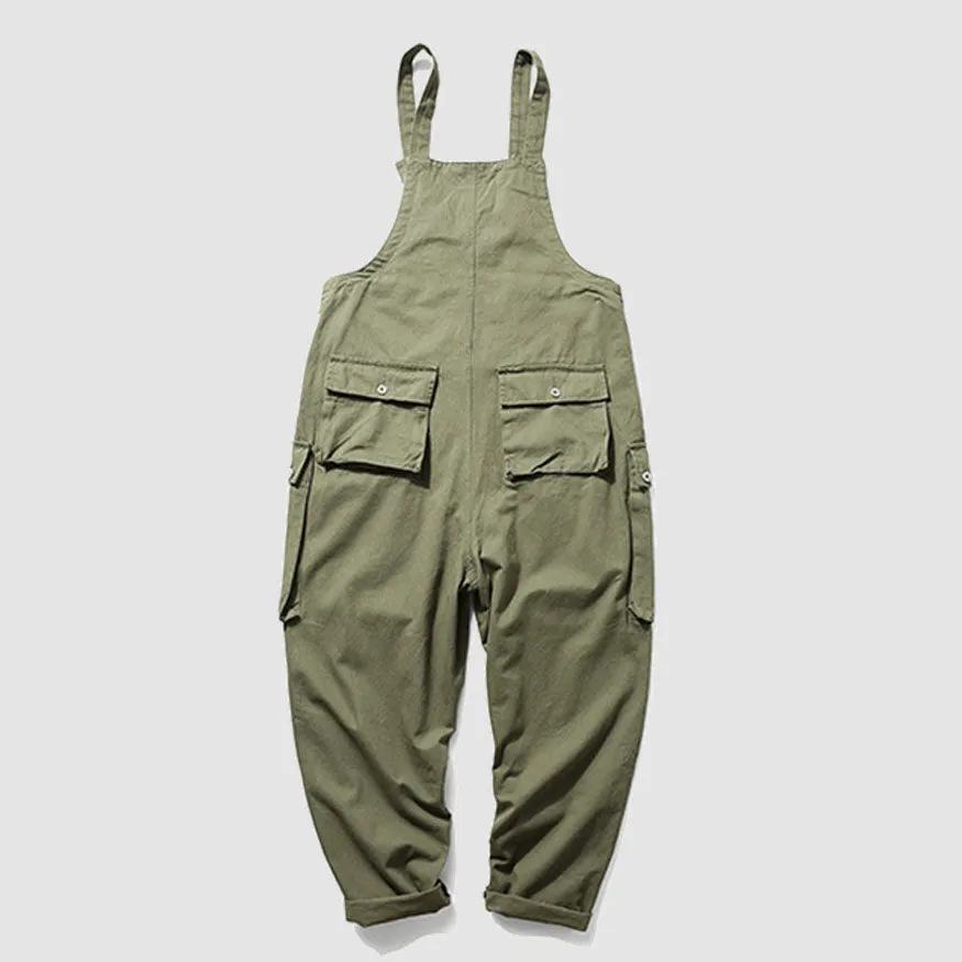 Multi-Pocket Bib Overalls