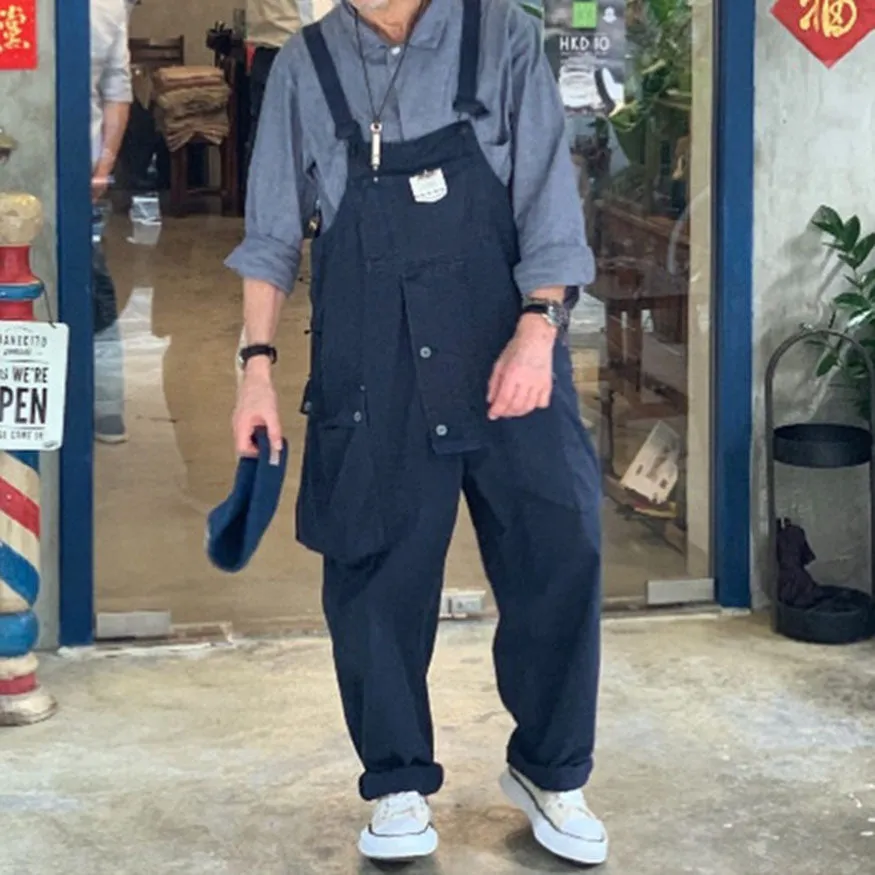 Multi-Pocket Bib Overalls