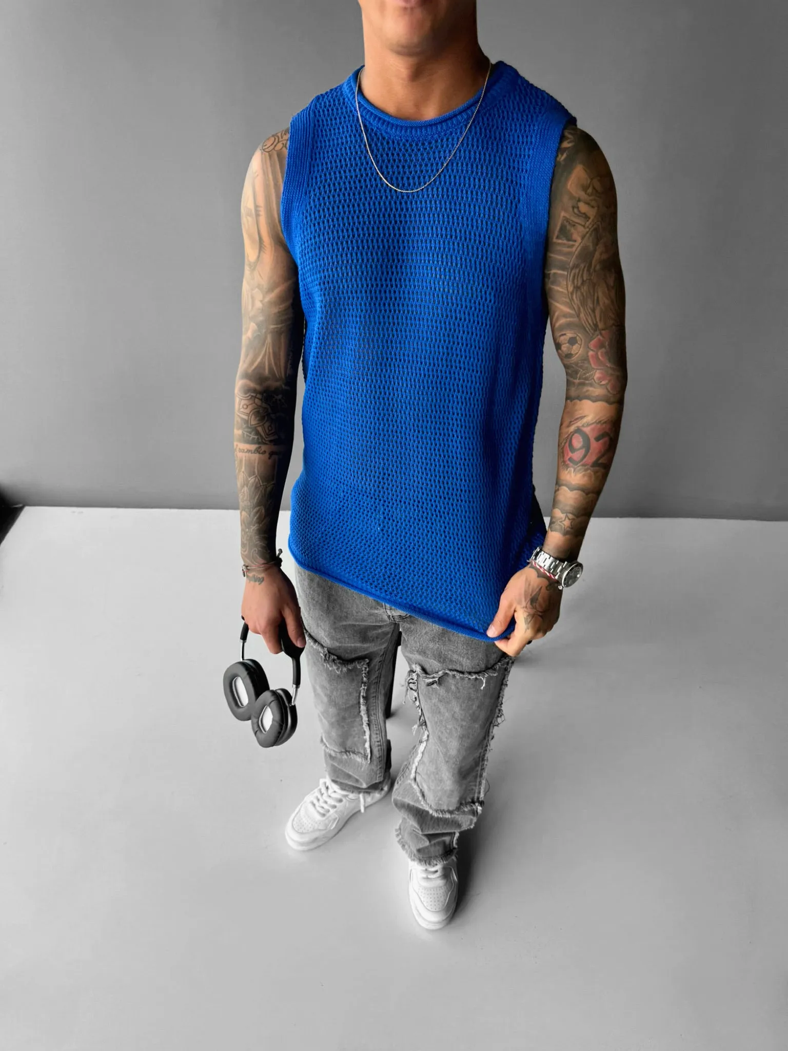 Oversize Textured Tanktop - Saks