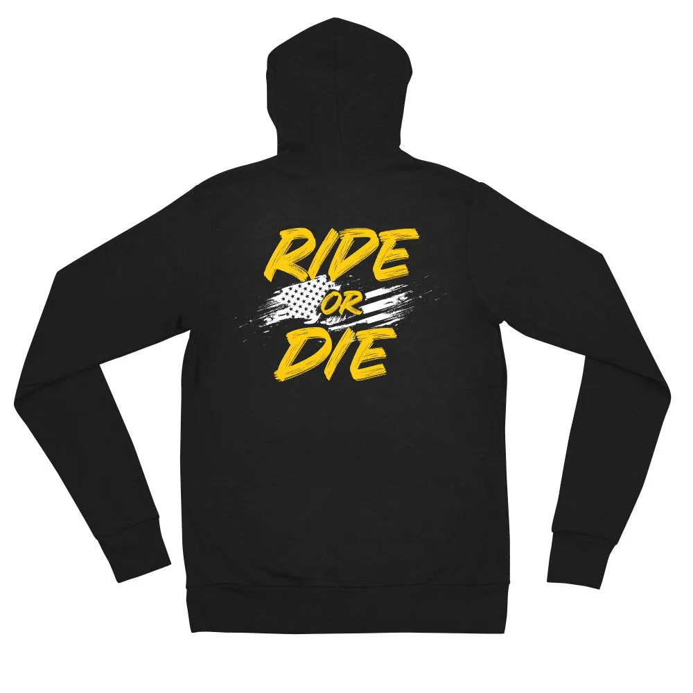 Ride Or Die [Rogue Biker] | Unisex Zip Hoodie