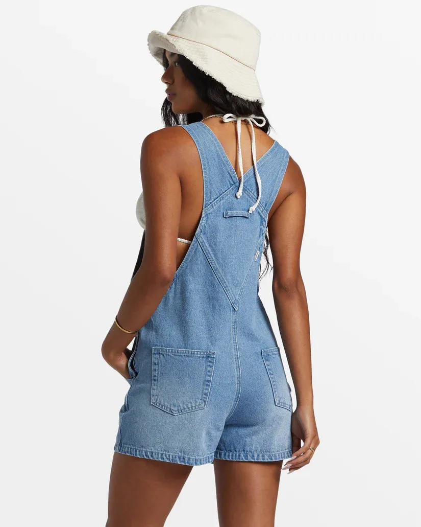 Sand Canyon Denim Short Overalls