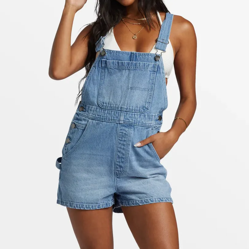 Sand Canyon Denim Short Overalls