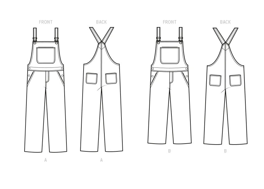 Simplicity Sewing Pattern 9590 Misses' Overalls