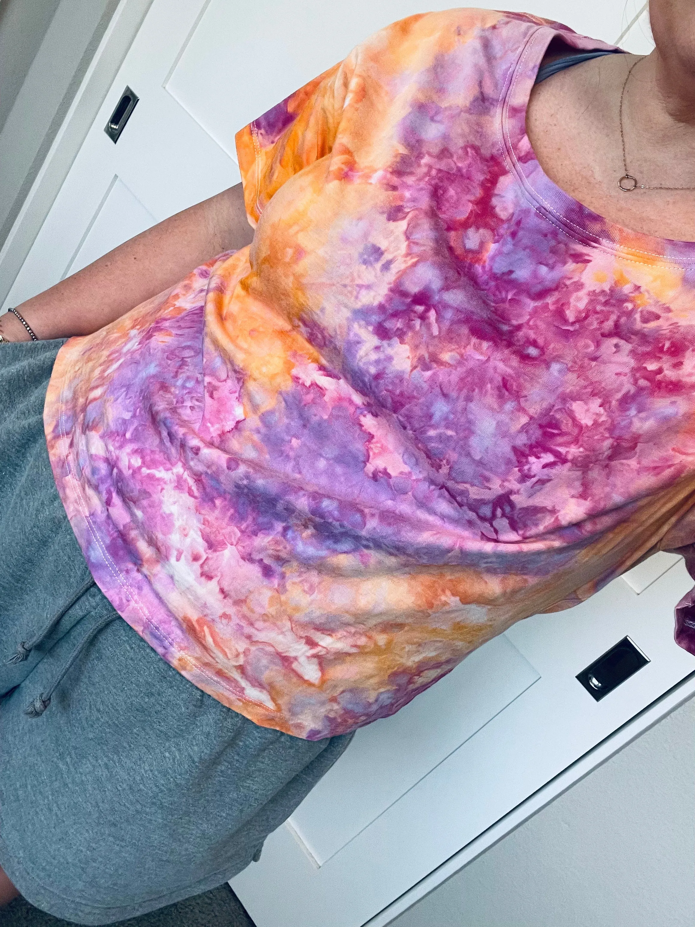 Small Ice Dye Oversized Boxy Tee