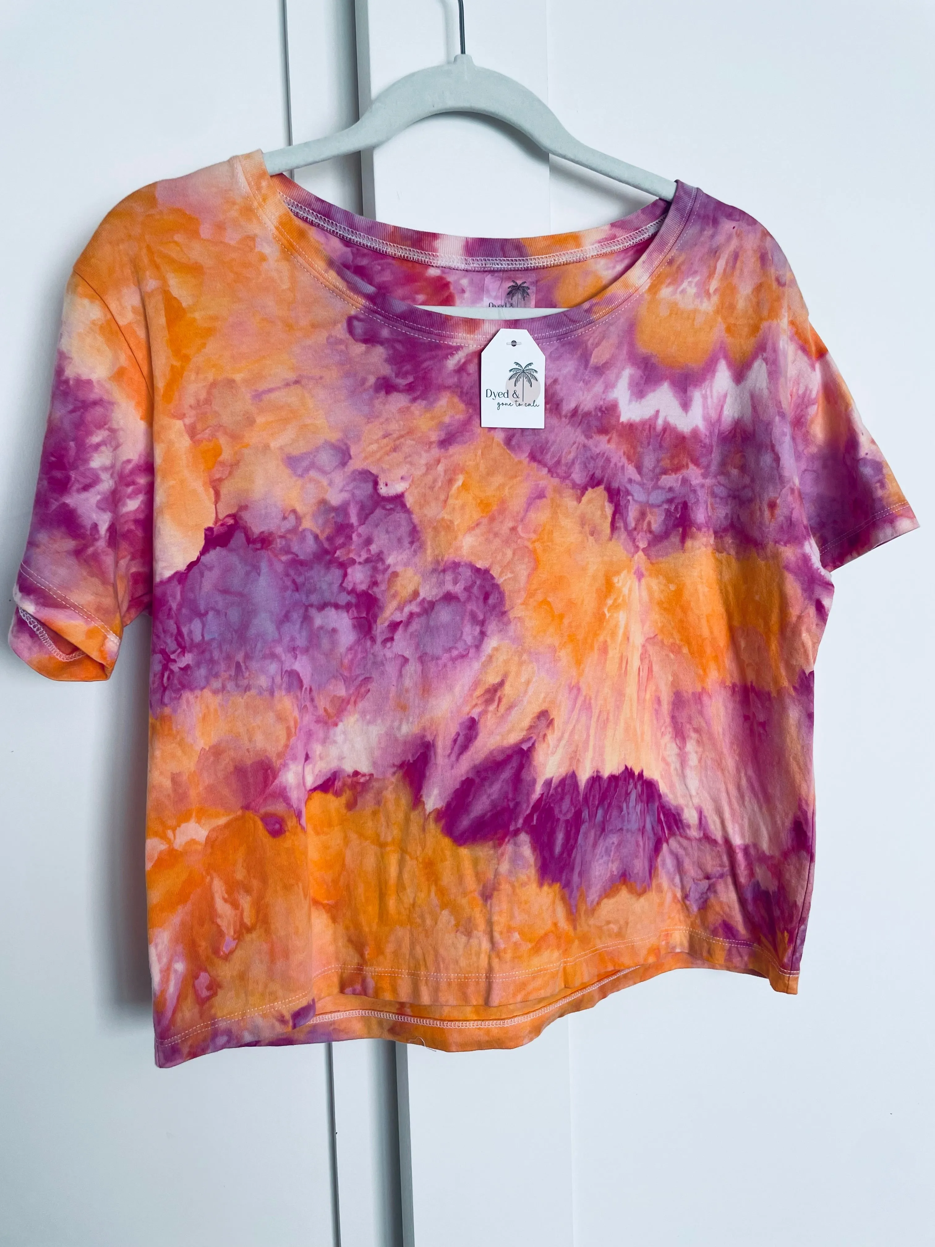 Small Ice Dye Oversized Boxy Tee