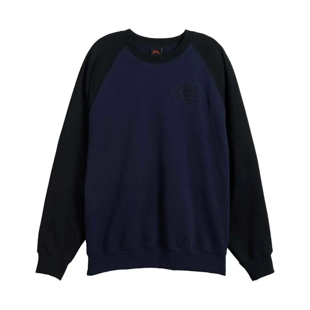 Spitfire Clasic '87 Swirl Embroidered Crewneck - Navy/Black