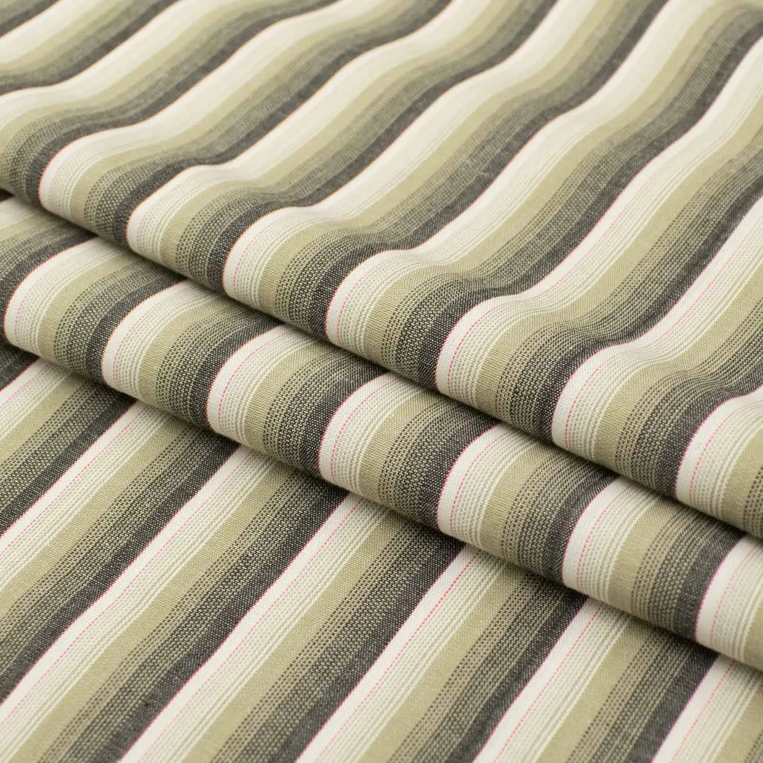 Stripe Shirting 150cm Design-2 Oilve