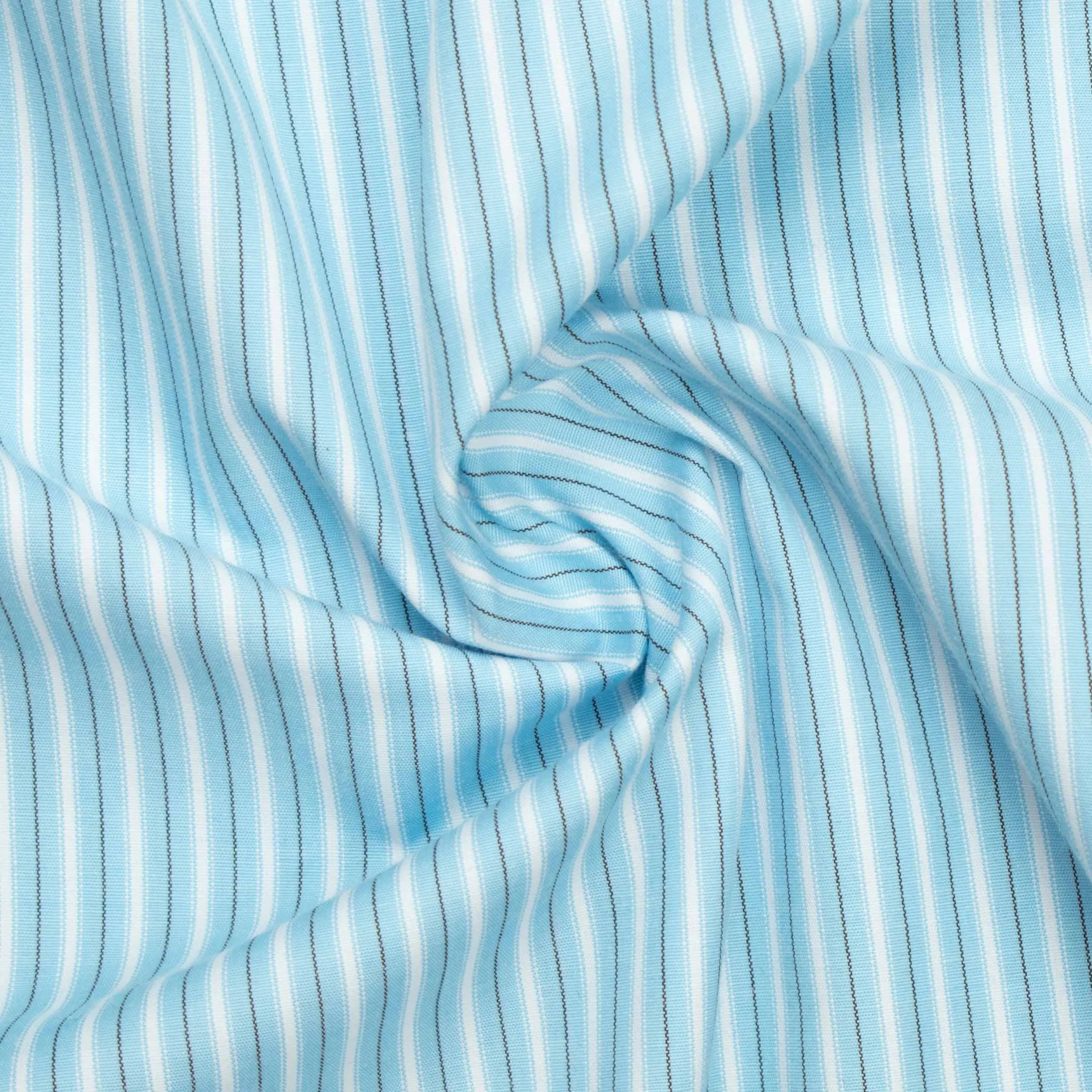 Stripe Shirting Design-29 Sky Blue