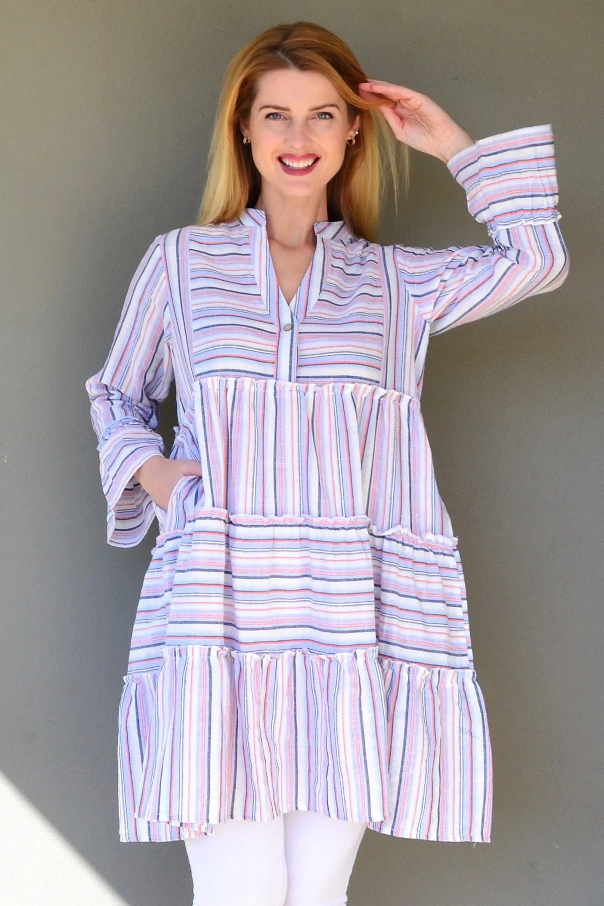 Striped Delight Summer Tunic Dress