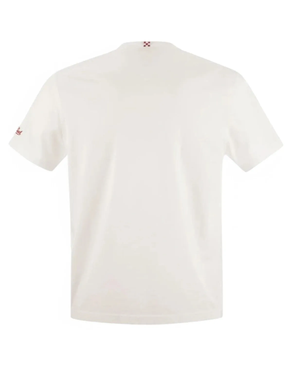 T-Shirt  in Cotone con Ricamo Problema a monte...