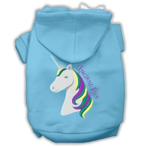 Unicorns Rock Embroidered Dog Hoodie Baby Blue Xl (16)