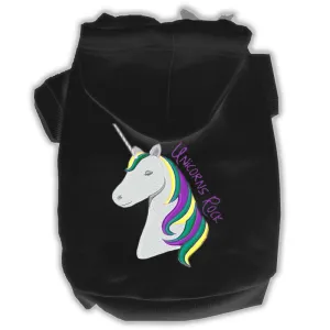 Unicorns Rock Embroidered Dog Hoodie Black Xxl (18)