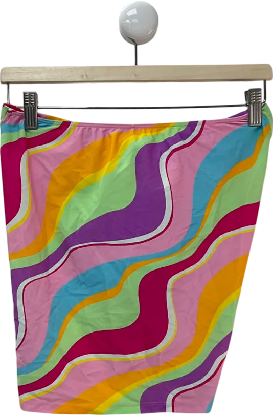 White Fox Multicoloured Sweet Sunset Twist Skirt UK XS/S