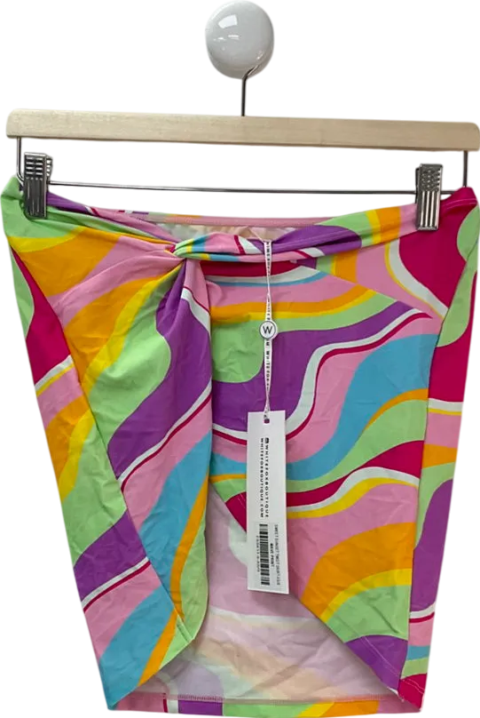 White Fox Multicoloured Sweet Sunset Twist Skirt UK XS/S