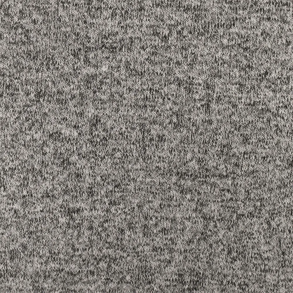 Winter Gray-White Texture Stretch Brushed Back Jersey Knit Fabric